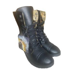 HARRY POTTER COSPLAY Bioworld Boots SHOES logo lining size 7 NWT GIRLS WOMENS